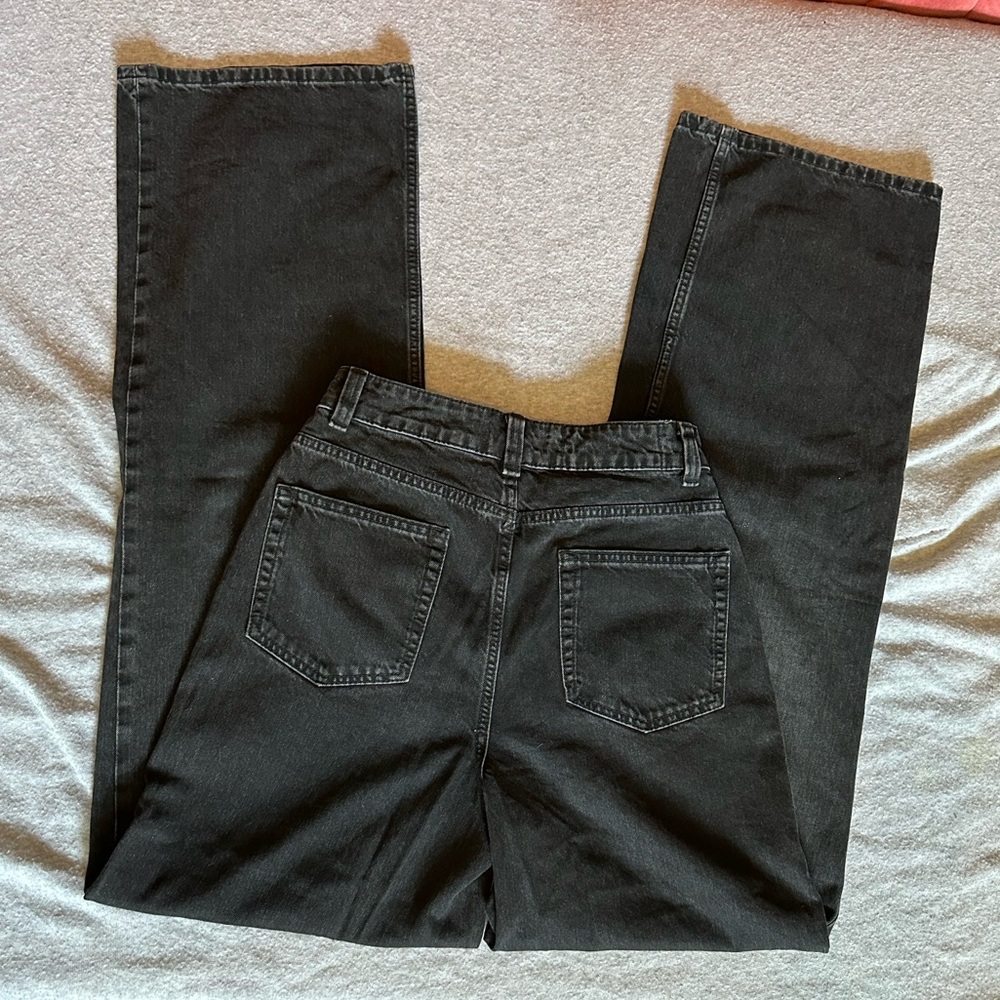 ASOS DESIGN Tall Wide Leg Jeans / Black - EUC!🌹 - Picture 7 of 8